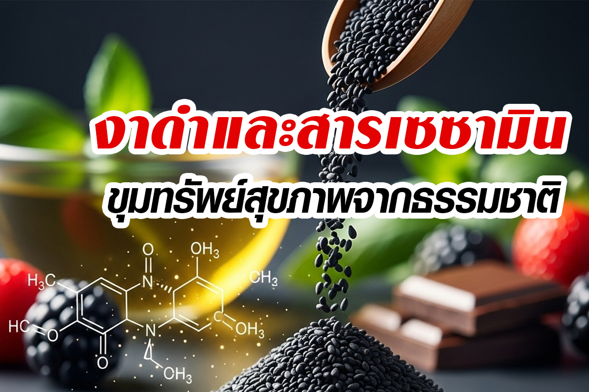 งาดำสกัดเย็นและสารเซซามิน