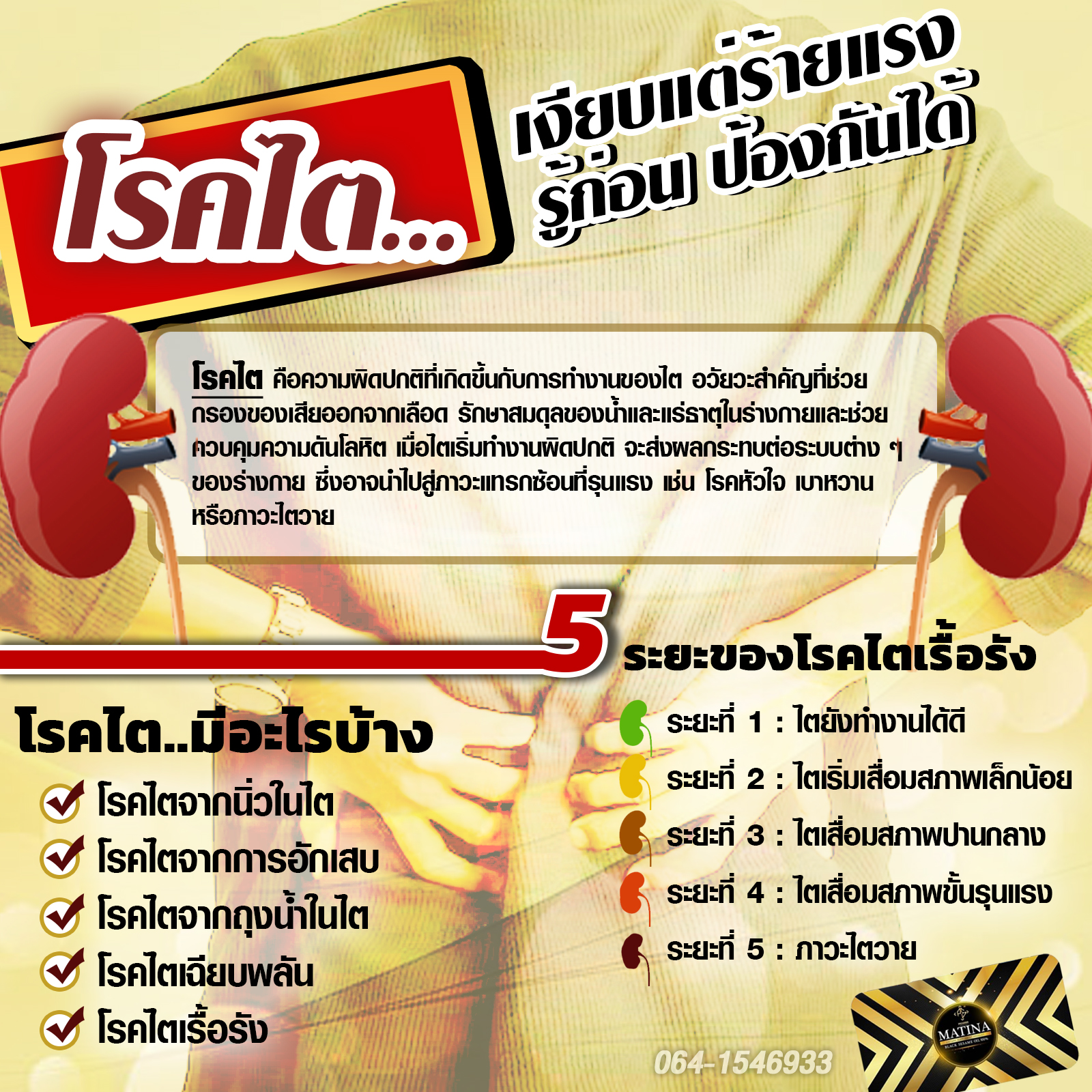 ประเภทและระยะของโรคไต