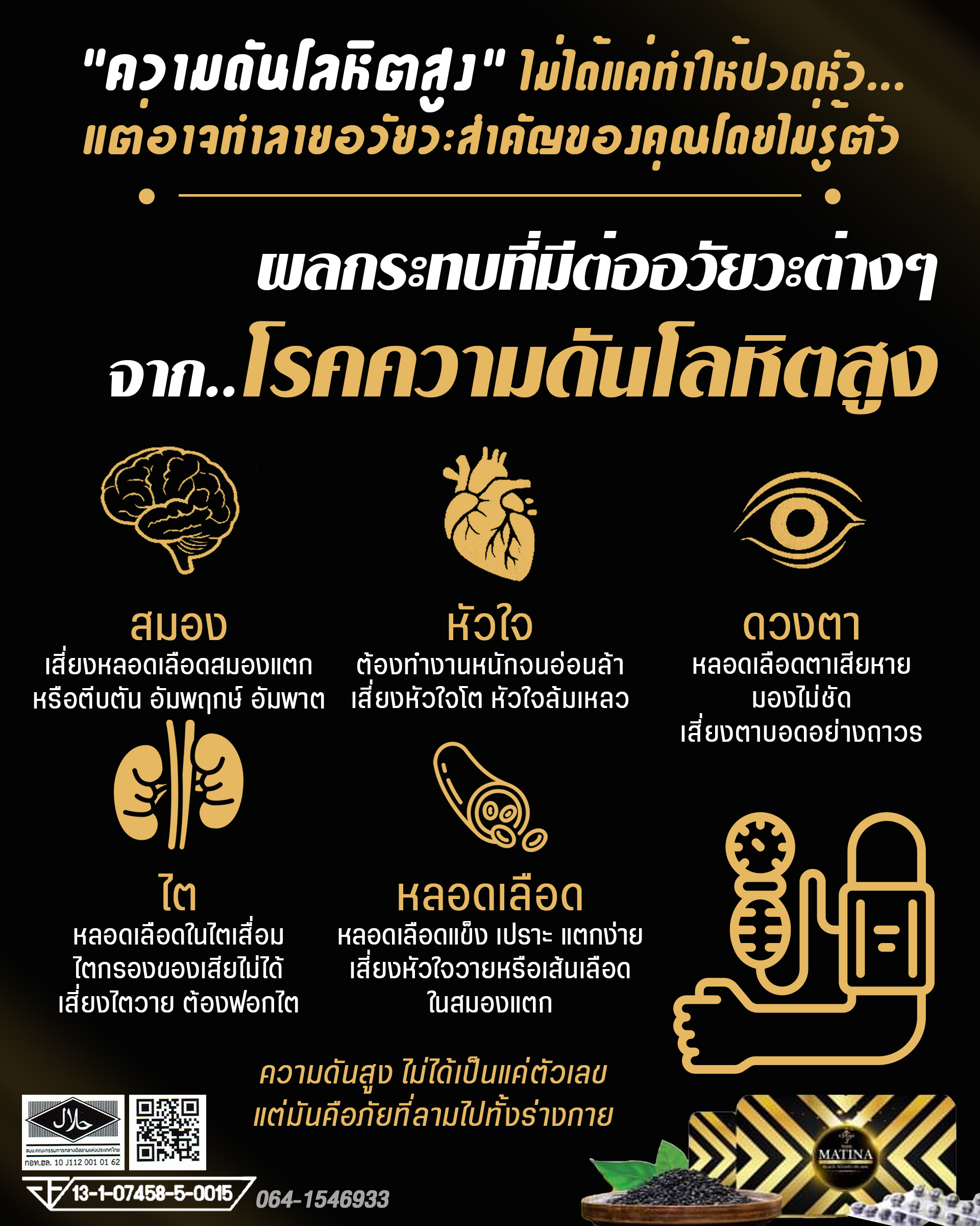 อันตรายจากโรคความดันโลหิตสูง