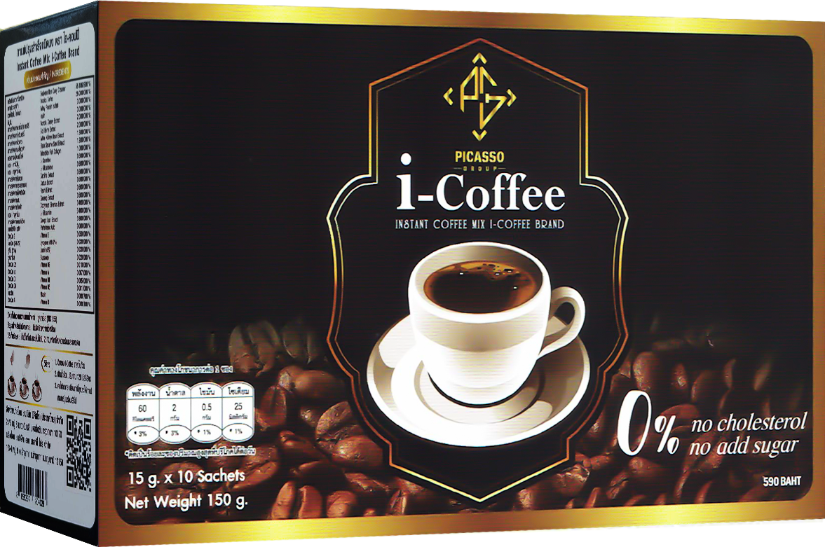 ไอ-คอฟฟี่ (I-Coffee) เครื่องดื่มกาแฟ ผสมงาดำ